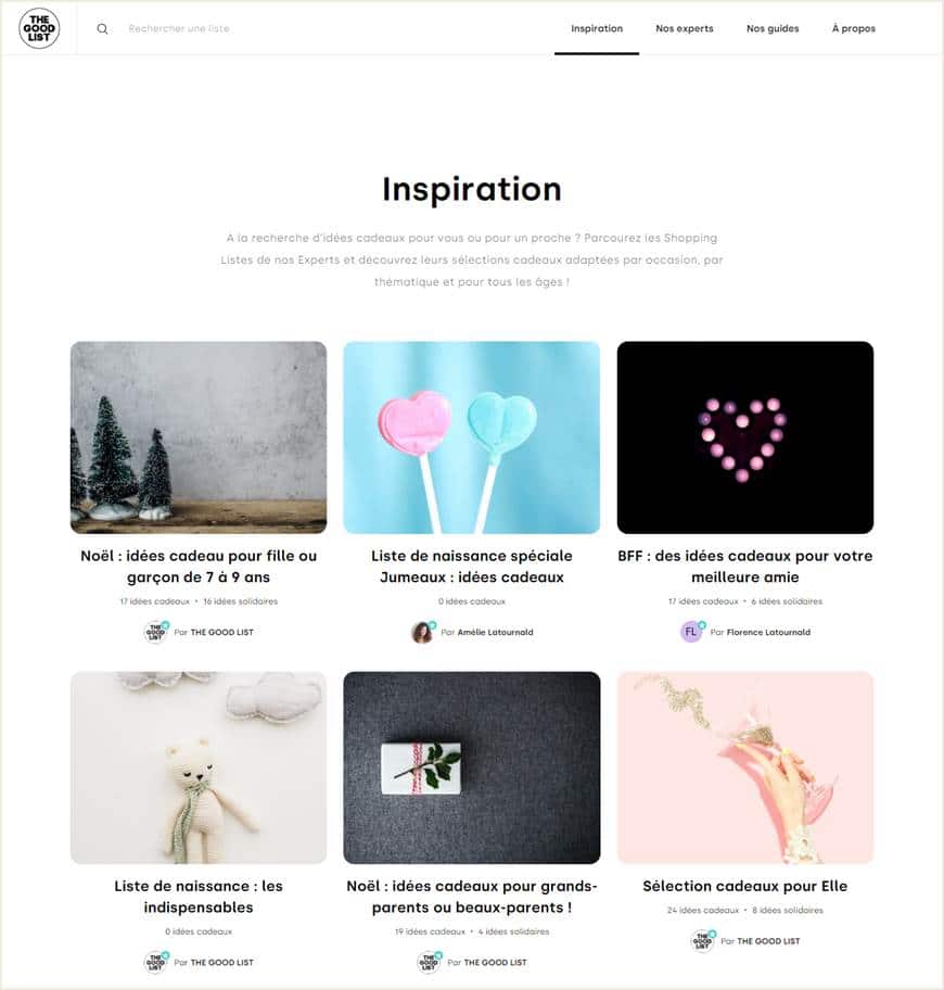 THE GOOD LIST - Idées cadeaux tendances et originales