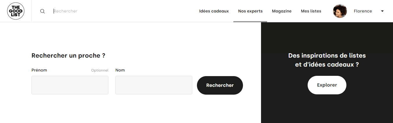 THE GOOD LIST - Moteur de recherche