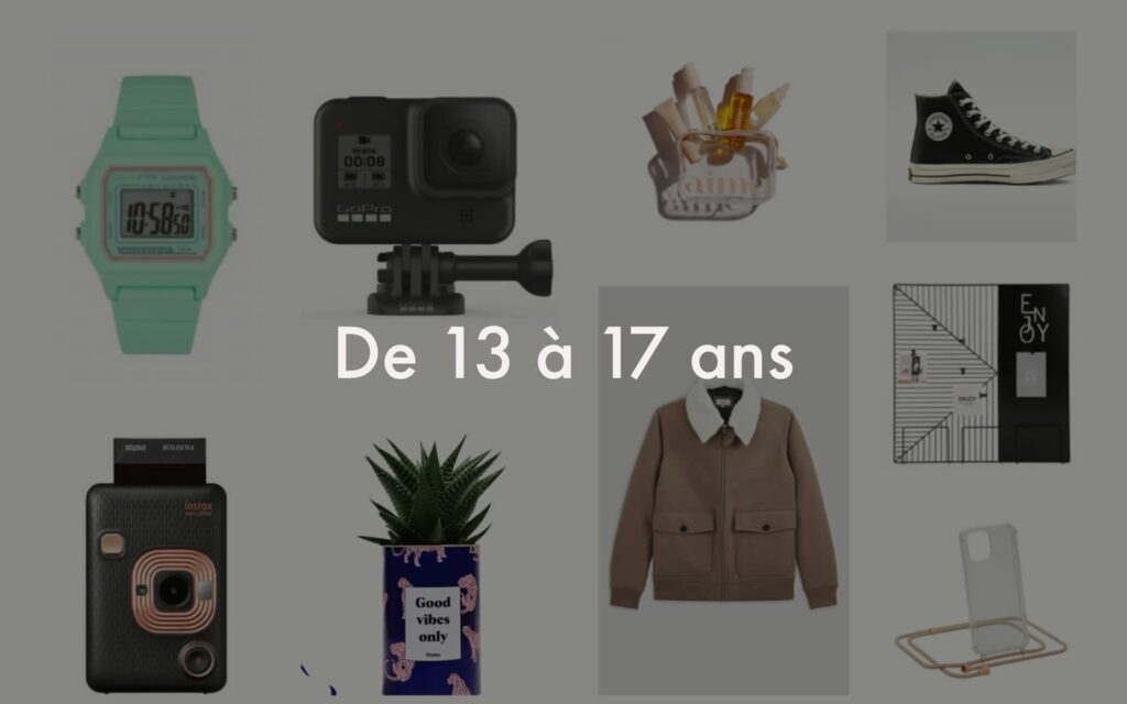 Noël 2024 idées cadeaux Ado Fille et Garçon (13 à 17 ans) Tendance