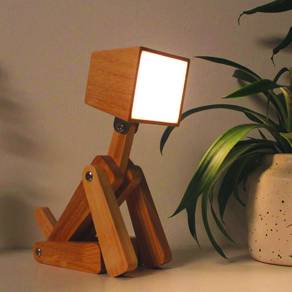 lampe-design-chien-en-bois