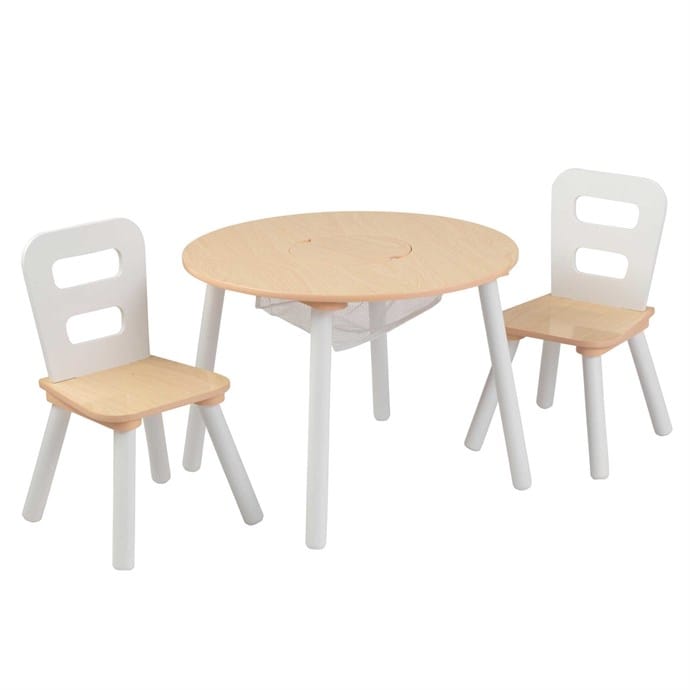 table-enfant-ronde-et-2-chaises
