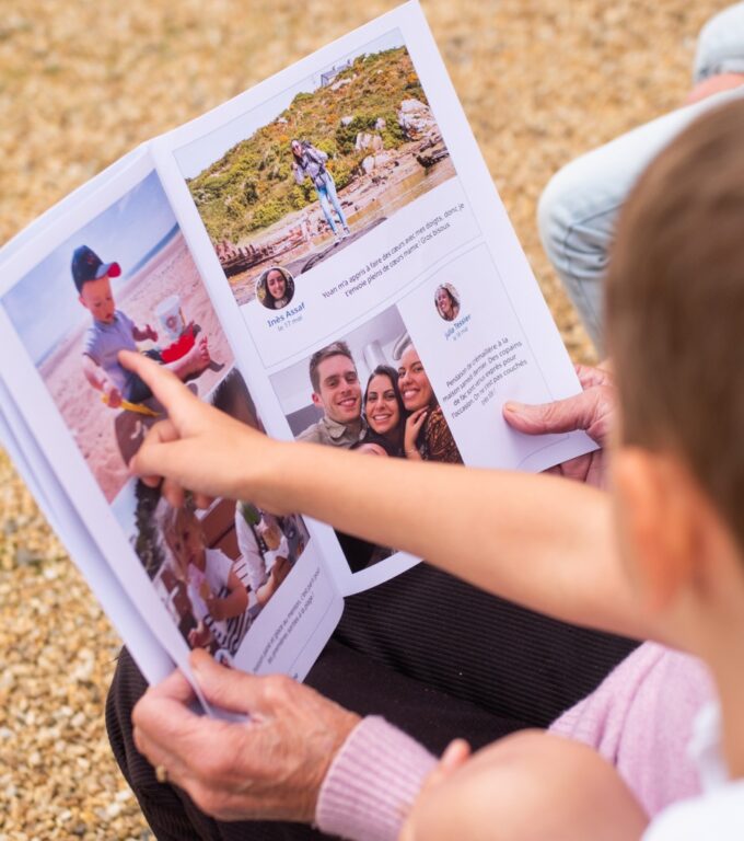 Journal de famille personnalisé, cadeau idéal pour grand-mère