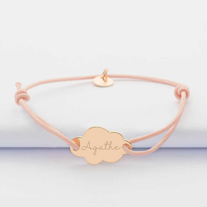 Bracelet enfant nuage prénom personnalisé