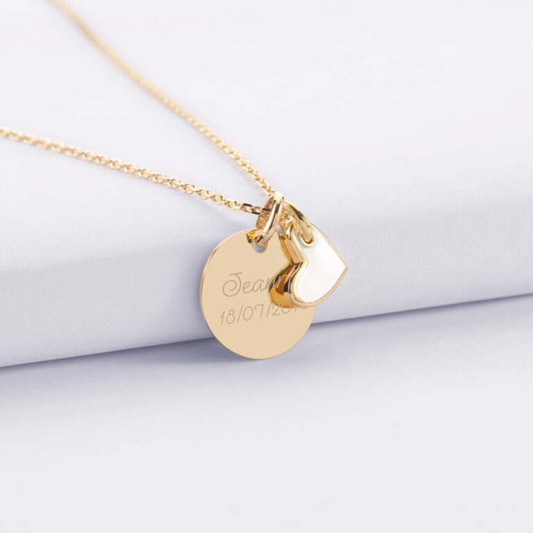 Collier prénom fille Cadeaux pour préados Bijoux de Saint-Valentin