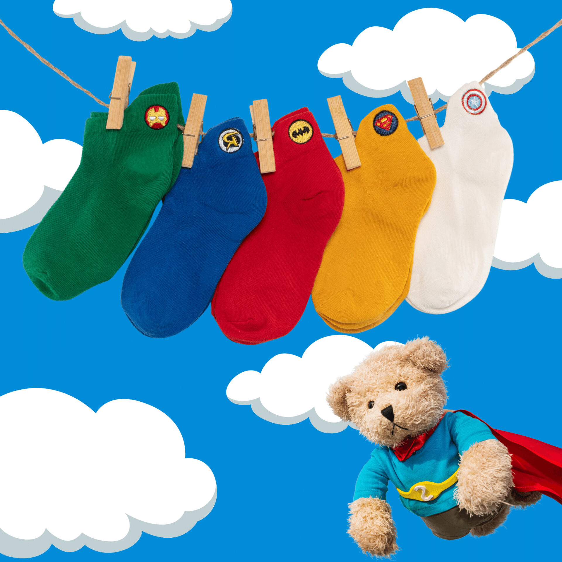 coffret-chaussettes-super-hros-enfants-bbs-lot-x5-sockup