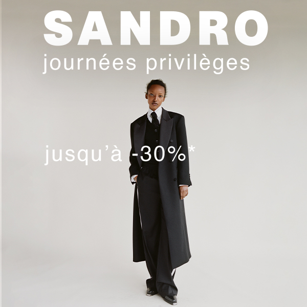 SANDRO Black Friday offres promo et réductions Mode femme premium
