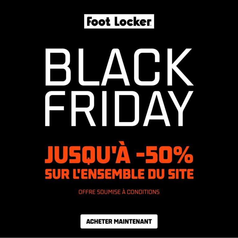 FOOTLOCKER Black Friday offres promo et réductions sport, baskets, sneakers