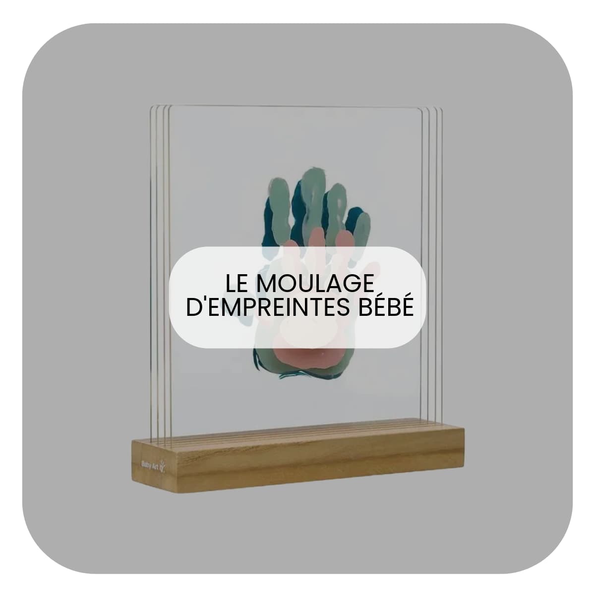 Cadeau de naissance garçon : kit moulage empreintes bébé