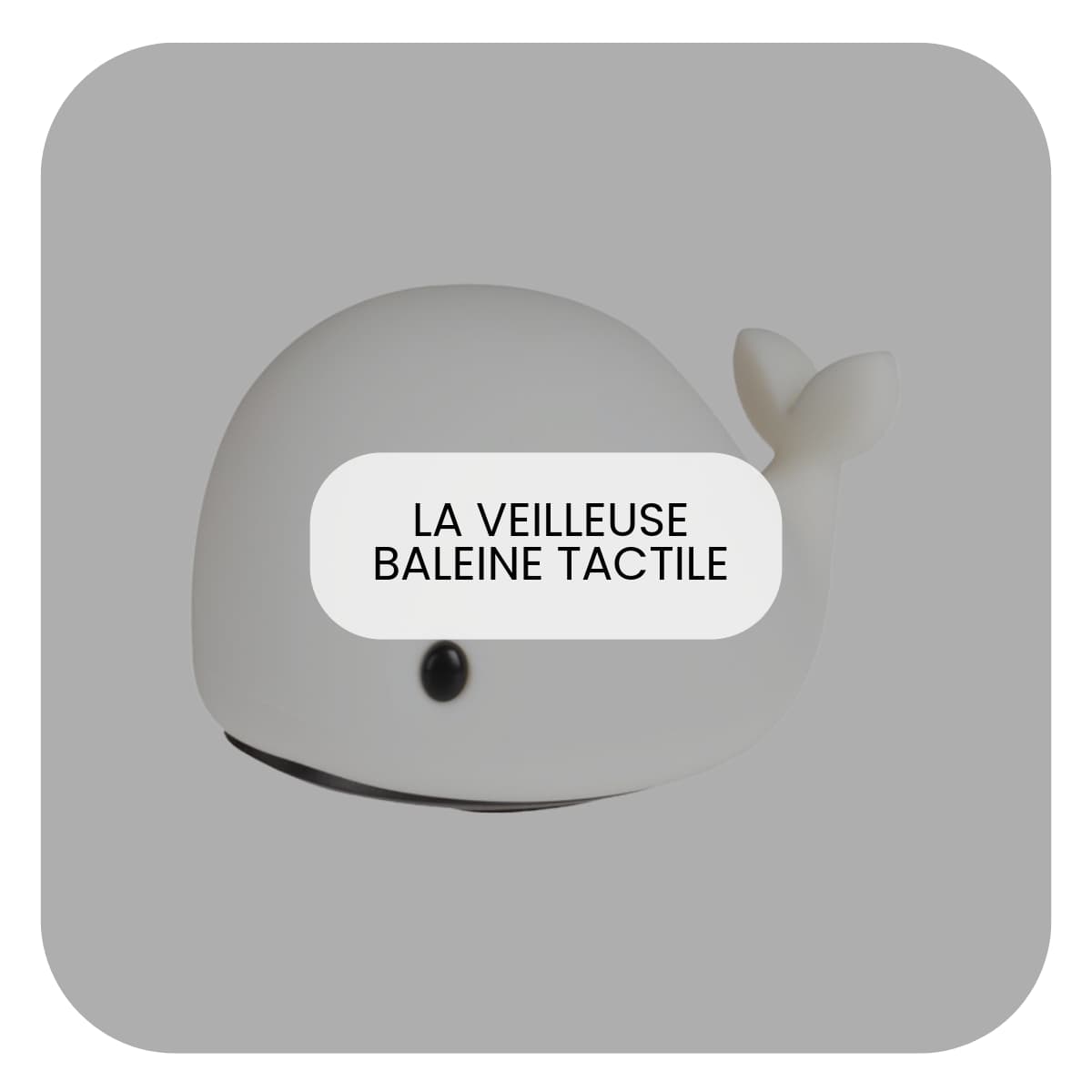Cadeau de naissance garçon : veilleuse tactile baleine Moby