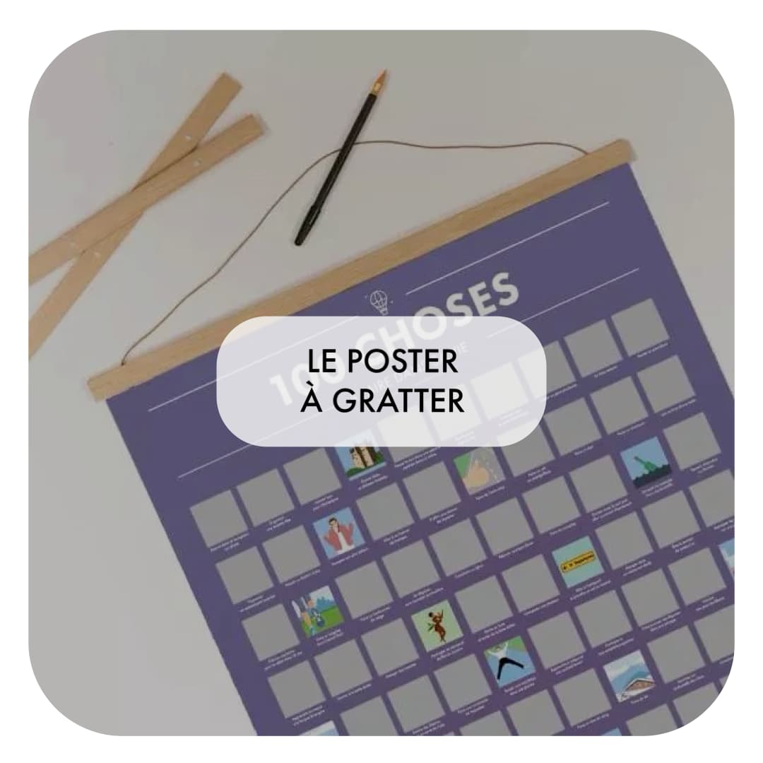 Cadeau de départ humour - Poster à gratter