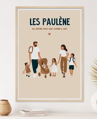 affiche-famille-lcole-personnalis-monsieur-t-shirt