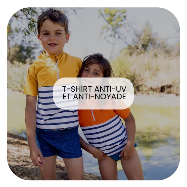 T-shirt enfant anti-noyade et anti-UV Floatee