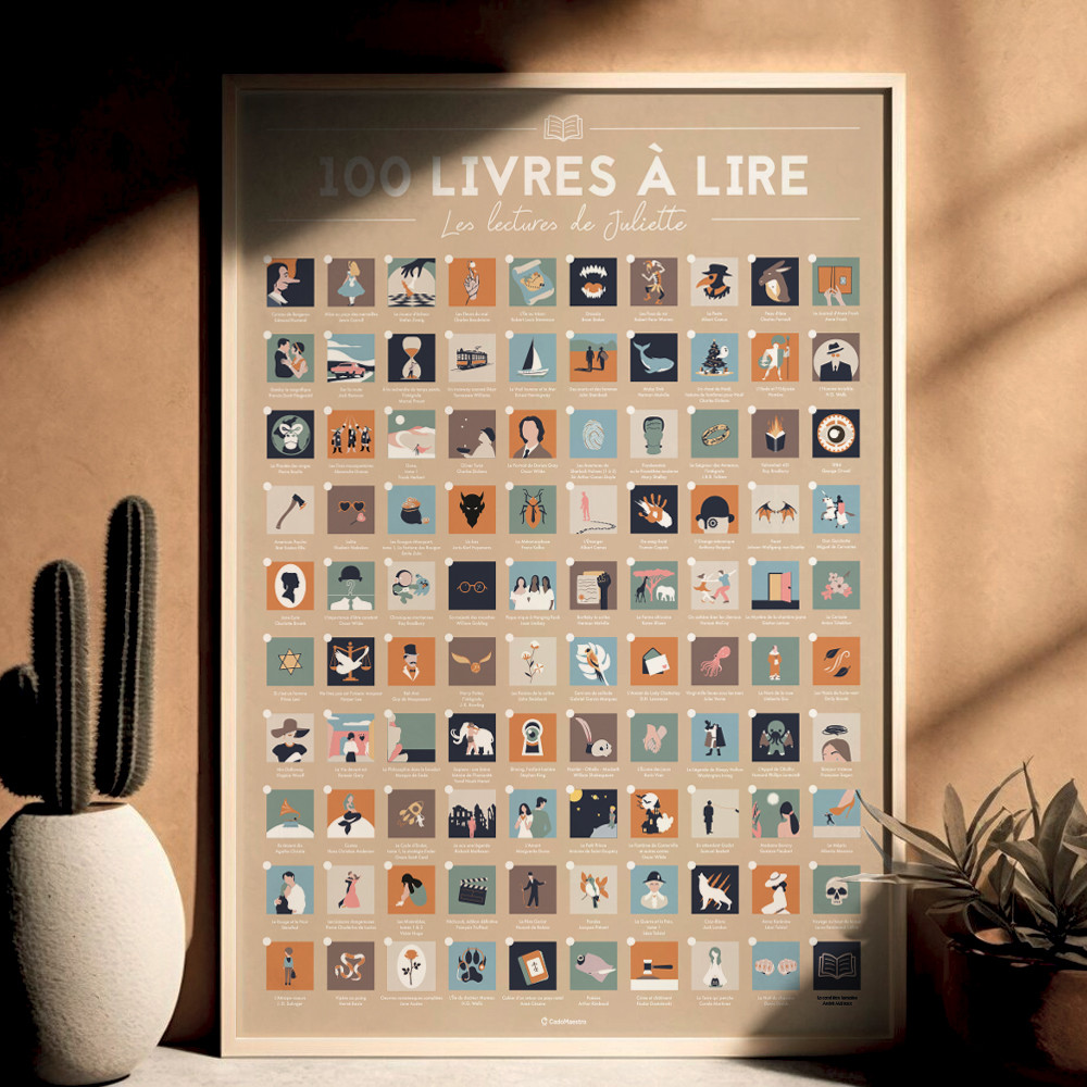 affiche-personnaliser-100-livres-lire-dans-une-vie-cado-maestro