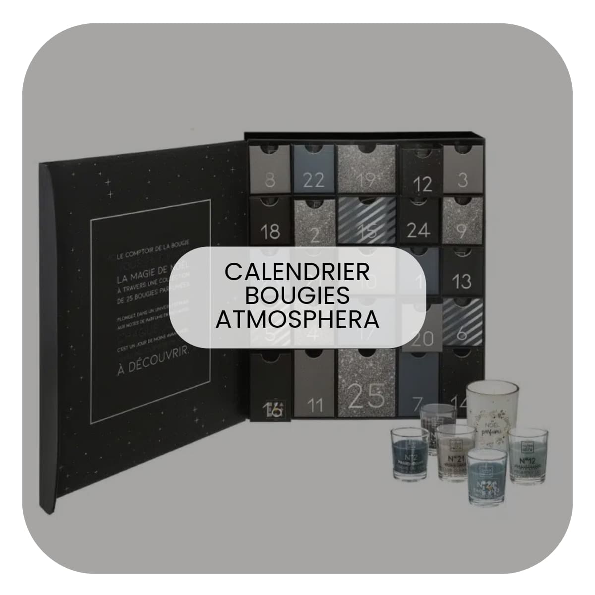 Calendrier de l'Avent Bougies 2024 Atmosphera