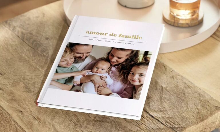 Album photo carré pour naissance, baptême ou baby shower