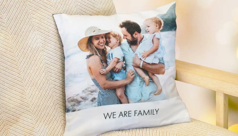 Coussin photo personnalisé pour enfant et adulte