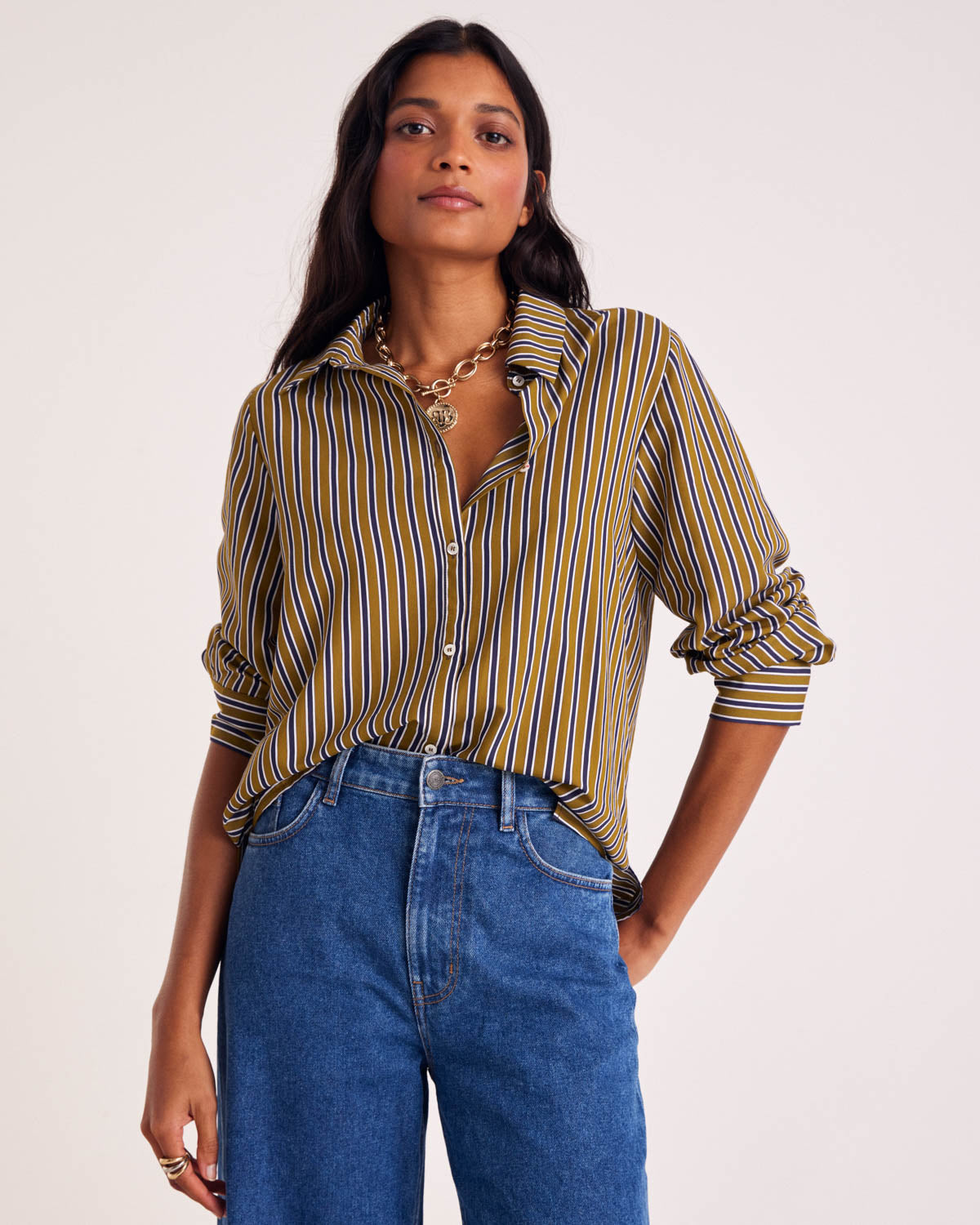 chemise-liseron-rayures-marine-et-kaki