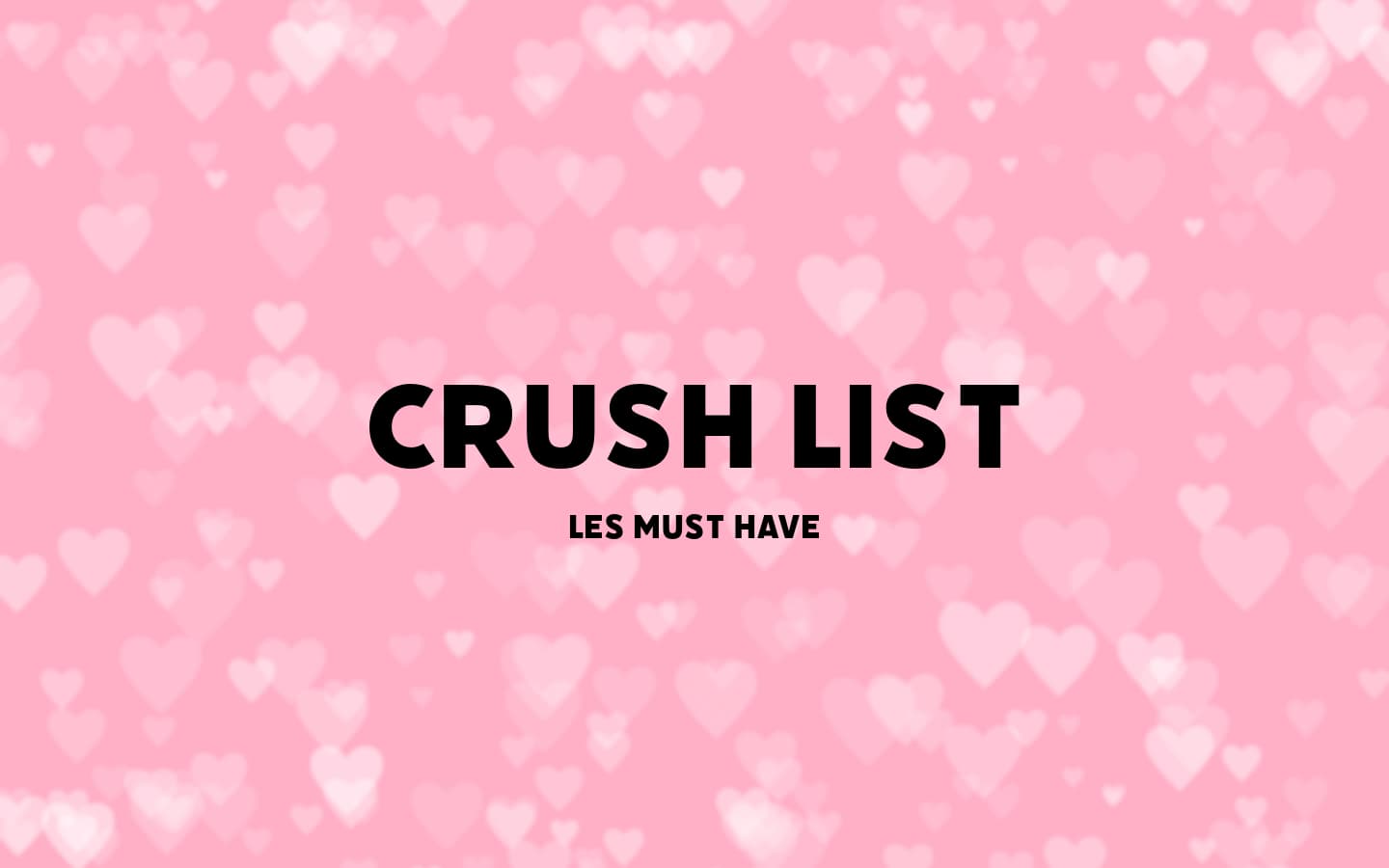 Crush List : la sélection shopping tendance Mode, Beauté, Déco, Lifestyle