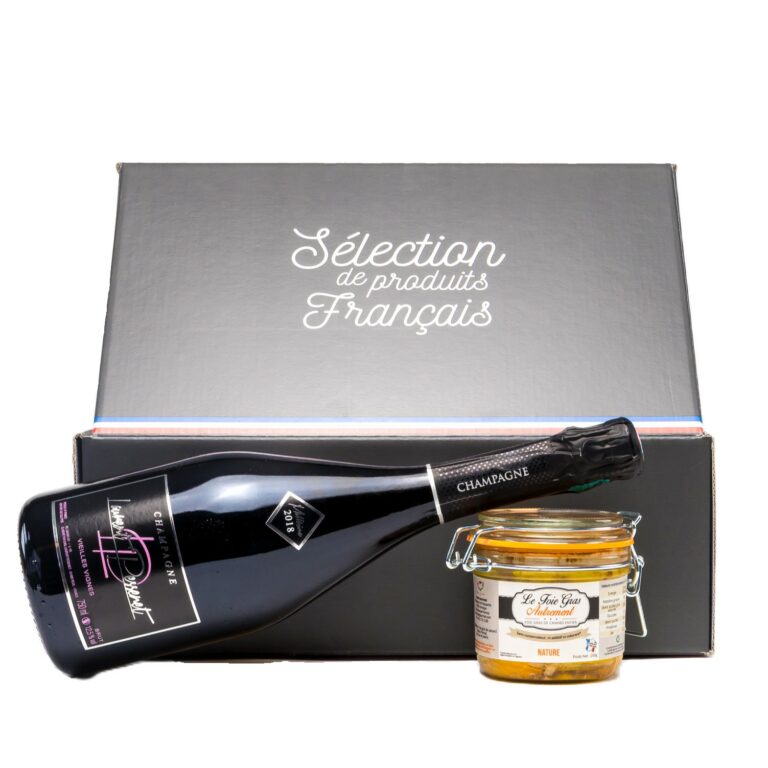 Coffret cadeau champagne et foie gras